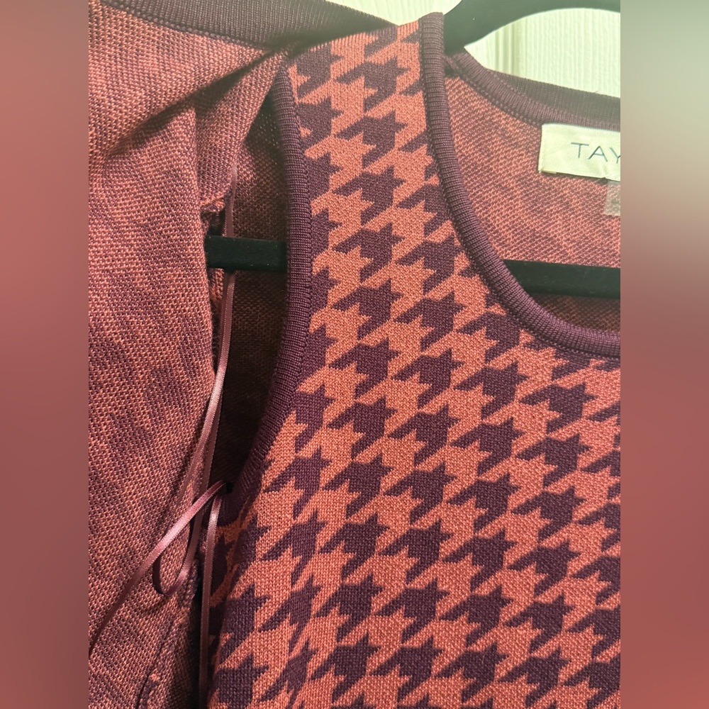 Taylor - Houndstooth Cropped Jacket & Bodycon Dress - NWT - Size XS - Picture 11 of 12